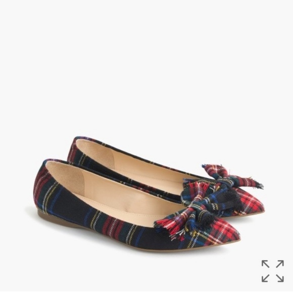 j crew plaid flats